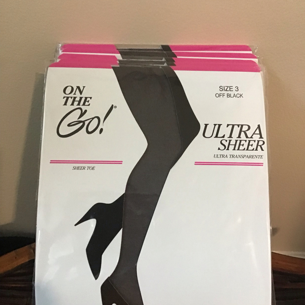 Lot Of 5 Ultra Sheer‎ 3X Queen Off Black